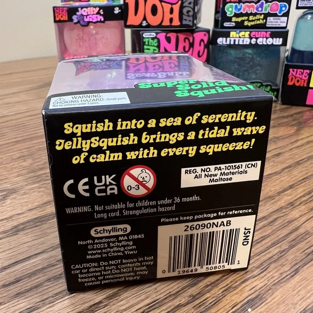 Schylling Needoh New Authentic Lot Of 12 Rainboh Snowball Jelly Squish Nice Berg